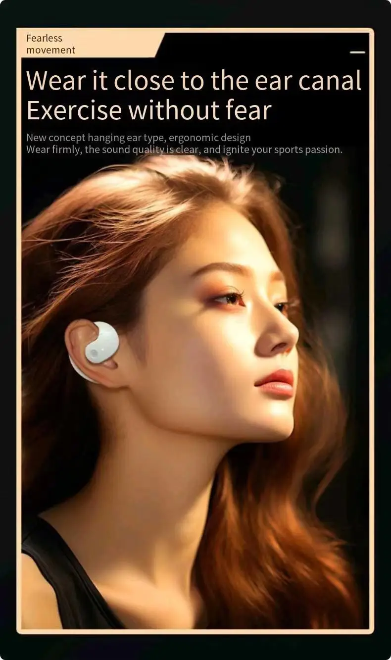 New feature small coconut ball TWS Bluetooth headset ear-mounted OPEN6 super lon