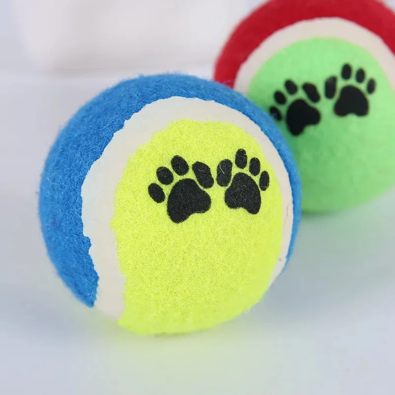 

Bouncy Tennis Dog Toy - High-Bounce Rubber Ball for Fetch & Training, Durable Chew Toy for Small Medium Dogs (CE Certified)