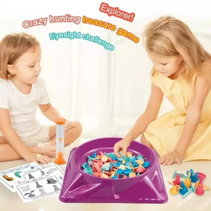 Crazy Treasure Hunt Desktop Toy Interactive Multi-person Vision Challenge Focus Game for Parent-Child Double Observation