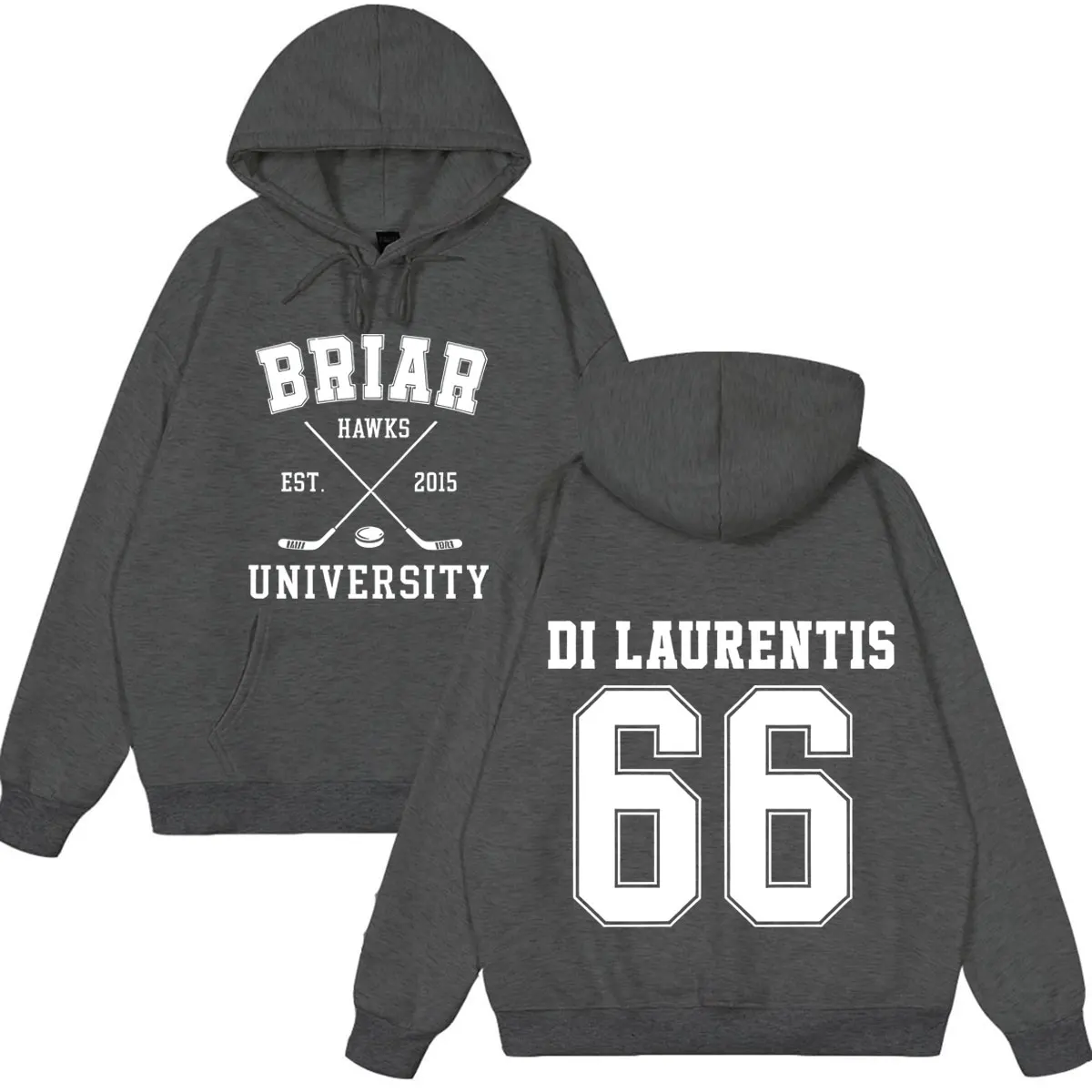 Di Laurentis 66 Off Campus TV-Serie Briar University Hoodie Herren Damen Kleidung Mode Winter Vintage Lässiges lockeres Sweatshirt – Detail 5