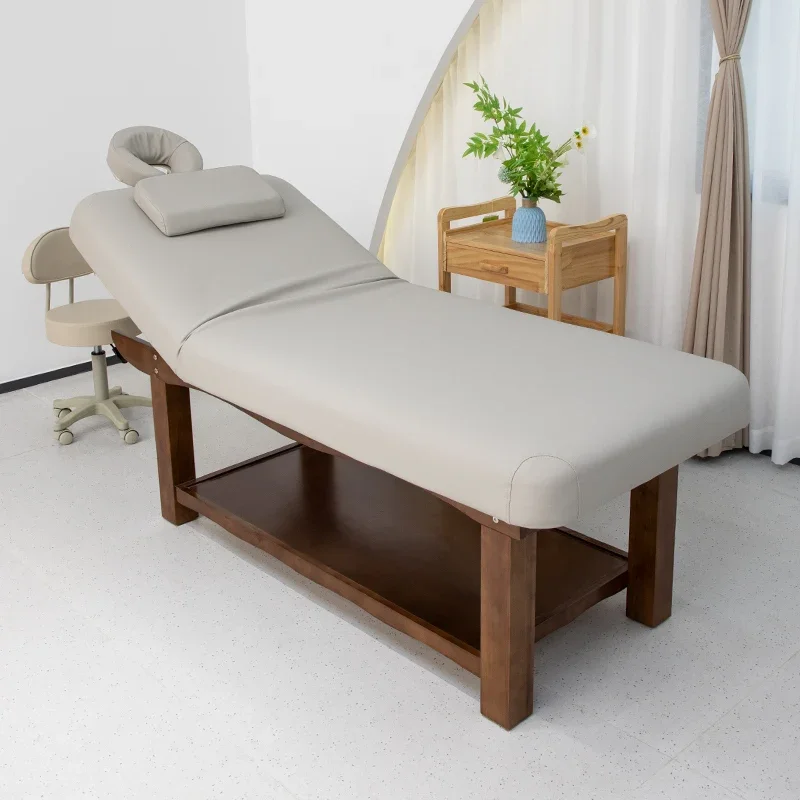 Solid wood  bed folding dedicated massage and body  salon home tattoo massage bed physiotherapy Electric  bed