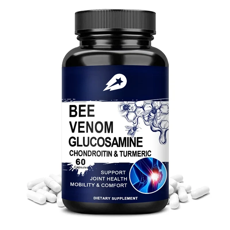 

Glucosamine Chondroitin Capsules for Bone Joint Health and Mobility Comfort with Bee Venom Turmeric MSM