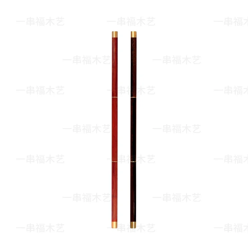 Wenge Hardwood Taichi Staff Rosewood Wushu Sticks Shaolin Wand 3-section Qigong Stick Self-defense Stick Tai Chi Sticks