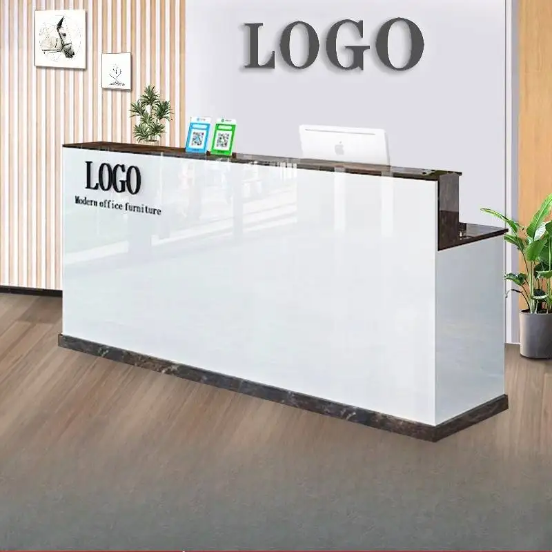 Storage Design Reception Desks Black Checkout Classic White Reception Desks Luxury Modern Recepcion Mostrador Office Furniture