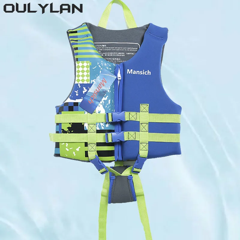 Oulylan New Water Sport Buoyancy Jacket Life Vest Swimming Boating Skiing Driving Vest Drifting Life Jacket for Adult Children