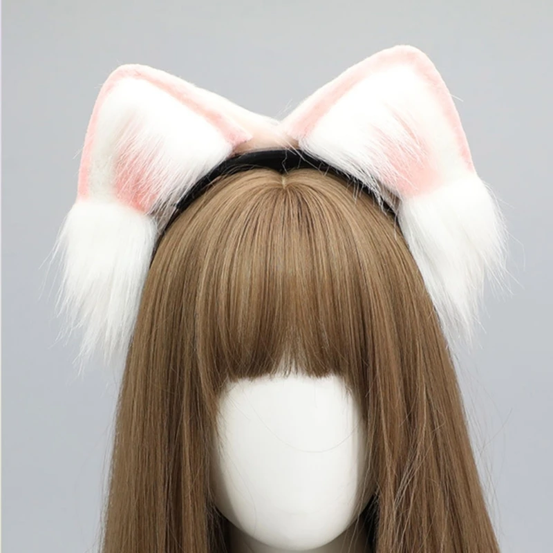 

Electric Moving Ear Hair Hoop Removable Ears Hairband Live Broadcast Cosplay Headband for Teens Woman