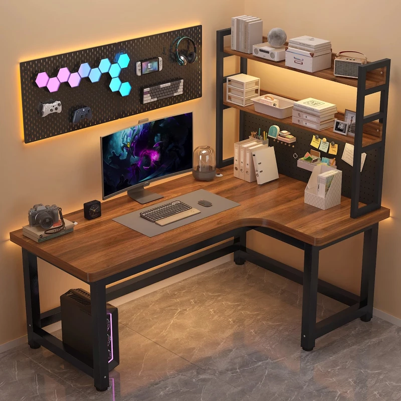 

Organizer Computer Office Desk Clear Wooden Study Gaming Office Desk Corner Dressing Bureaux De Chambre Home Accessories