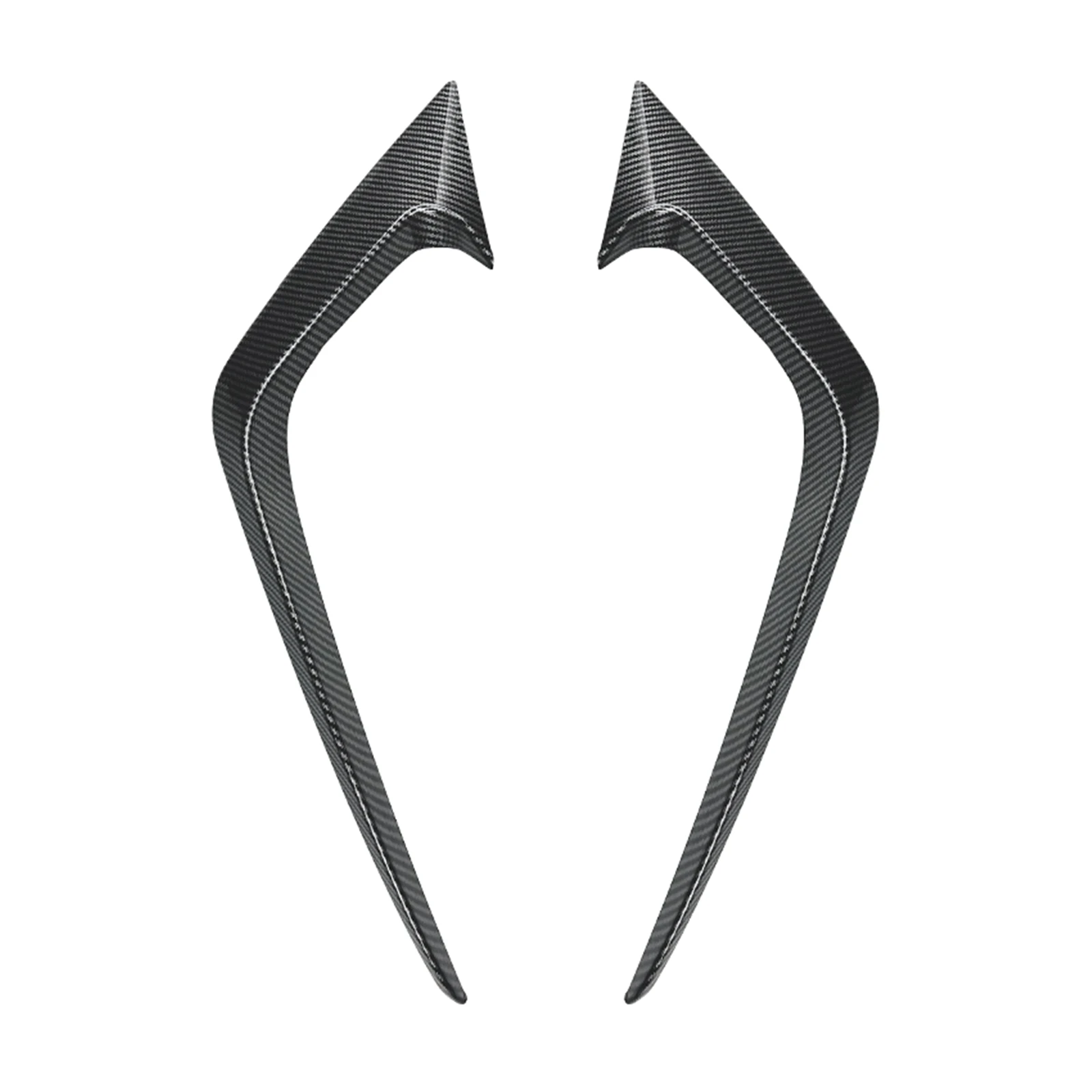

​Exterior Front Bumper Side Air Vent Trim Cover Splitter Canard For Ford Fiesta ST MK6 2012-2017