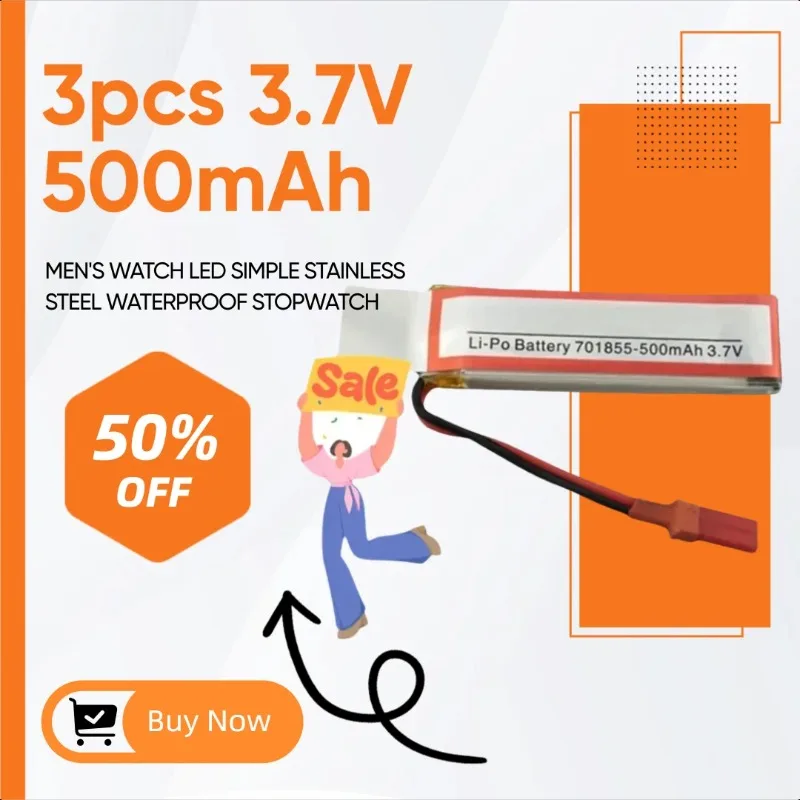 

3pcs 3.7V 500mAh Battery for UDI U817 U818A U819A U815A Syma S032 RC Quadcopter Drone Spare Parts