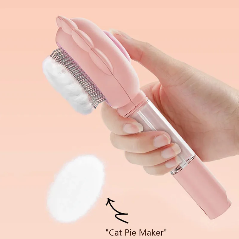 New Sunflower Pet Hair Removal Comb Cat Spray Massage Comb Anti-flying Self Cleaning Pet Cat Needle Comb