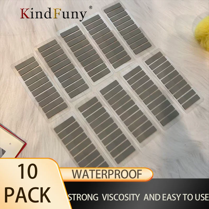 

10 упаковок светло-серых прозрачных водонепроницаемых самоклеящихся липких заметок для офисных канцелярских и школьных принадлежностей