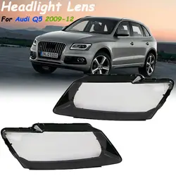 Car Transparent Housing Front Headlights Lens Shell Cover Glass Lampcover Lampshade Replace For Audi Q5 2009 2010 2011 2012