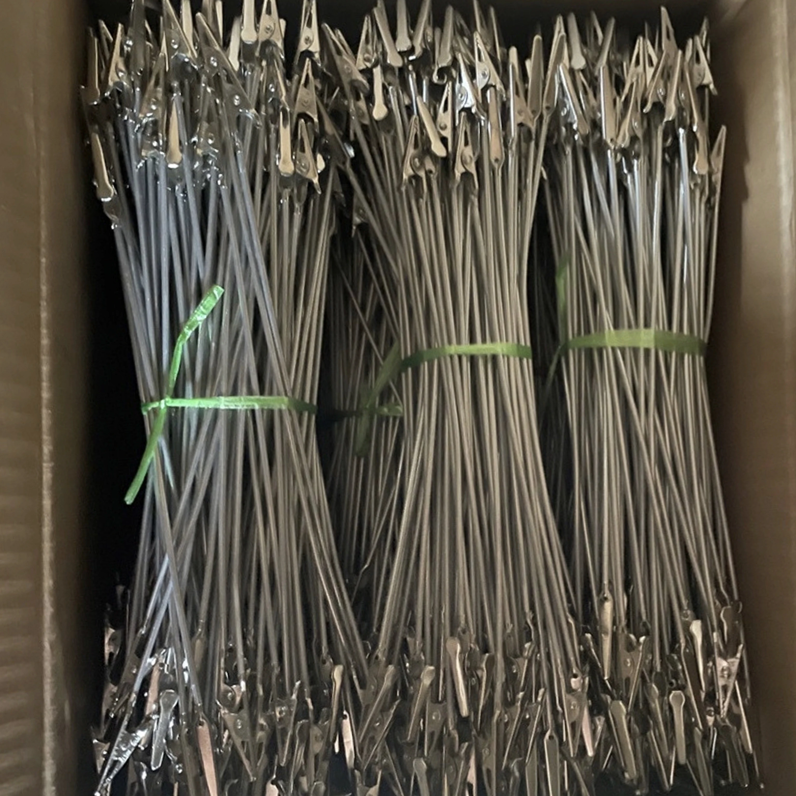 10/20/30/50 Pcs Double Headed Aluminum Clip, Bendable Crocodile Clip Mosquito Coil Holder, Metal Advertising Label Tag Clip for
