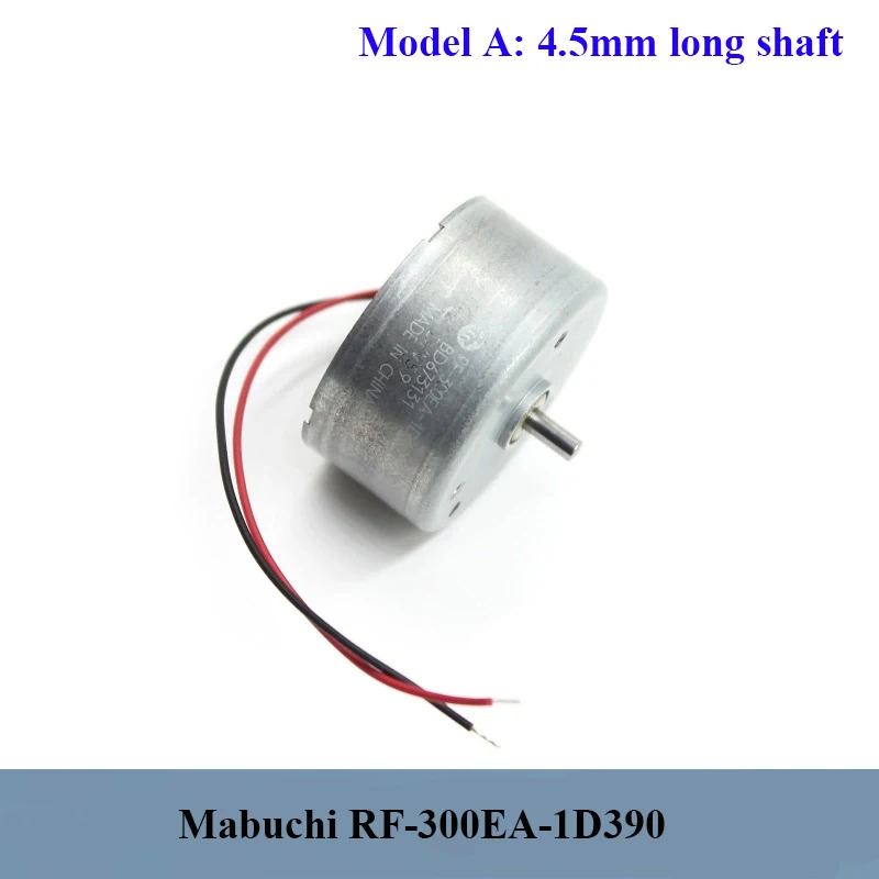 Mabuchi RF-300EA-1D390 Mini 300 Motor DC 3.7V 5V 6V 7000RPM Micro 24mm Round Spindle Motor DIY Hobby Toy Fan Solar Power Model