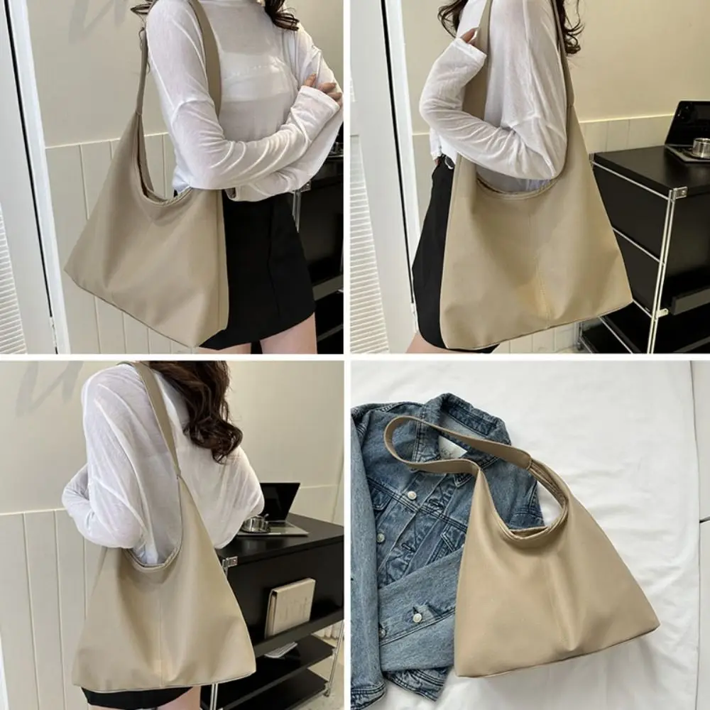 Bolsos de hombro de gran capacidad para mujer, bolso de herramientas de almacenamiento de PU a la moda, bolsos de mensajero para mujer