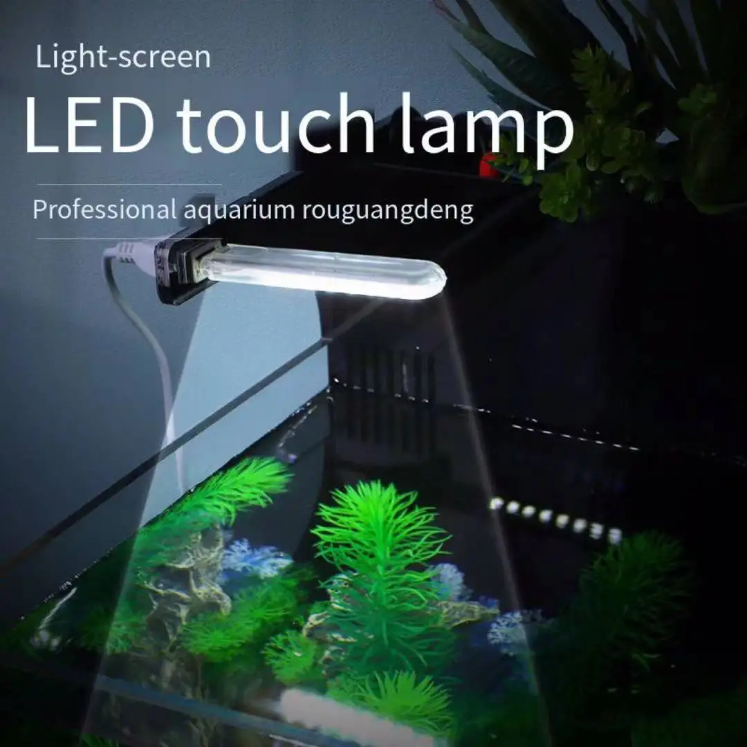 Aquarium creative small fish tank desktop ecological goldfish tank lighting filter oxygen heating integrated aquarium accessorie