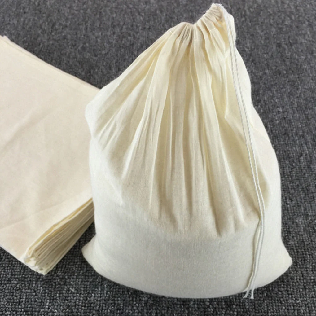 Reusable Cheese Cloth Bag Cheesecloth Filter Cold Brew Water Filtration Bags Thick Tea Coffee Strainer