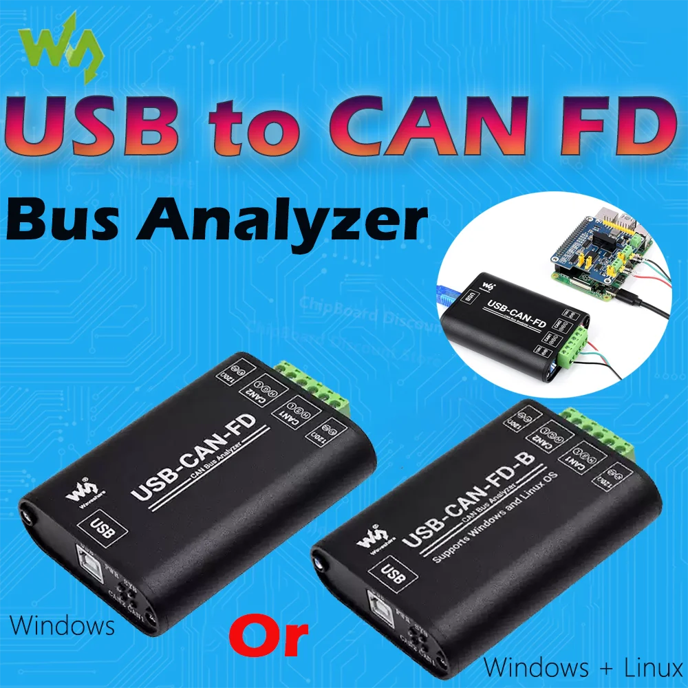 

Industrial Grade CAN/CAN FD Bus Data Analyzer, CAN FD Bus Communication Interface Card, USB To CAN FD Adapter Windows Or Linux