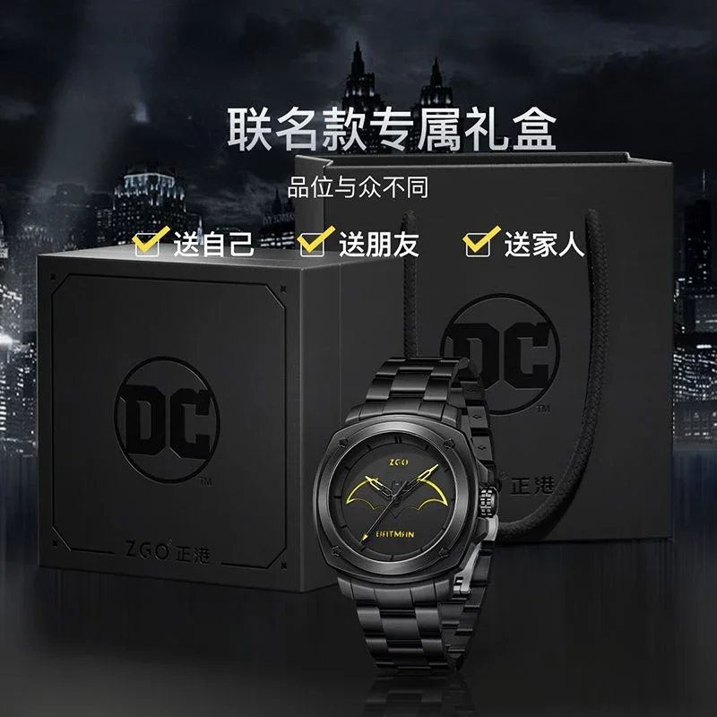 ZGO Disney-Reloj de Batman de alta gama para niño, relojes de cuarzo deportivos a prueba de agua, tendencia hueca, guapo