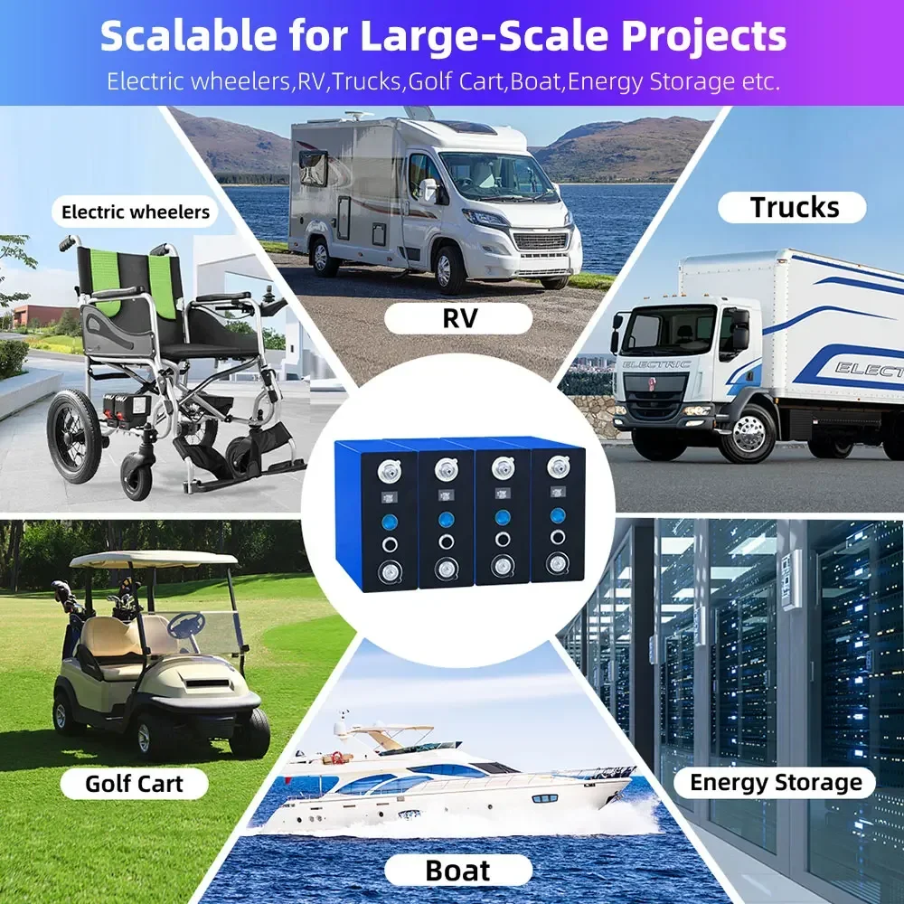 الصف أ 210Ah بطارية أيون الصوديوم 3 فولت SIB البطاريات المنشورية بطارية أيون خلايا قابلة للشحن لنظام تخزين الطاقة الشمسية RV