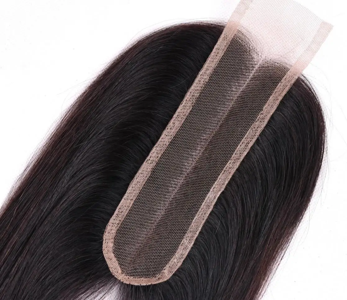 2x6 HD Lace Closure Swiss Lace Peruvian Remy Hair 2*6 Deep Part Closure Natural Color Bone Straight Hair Human Hair Closure