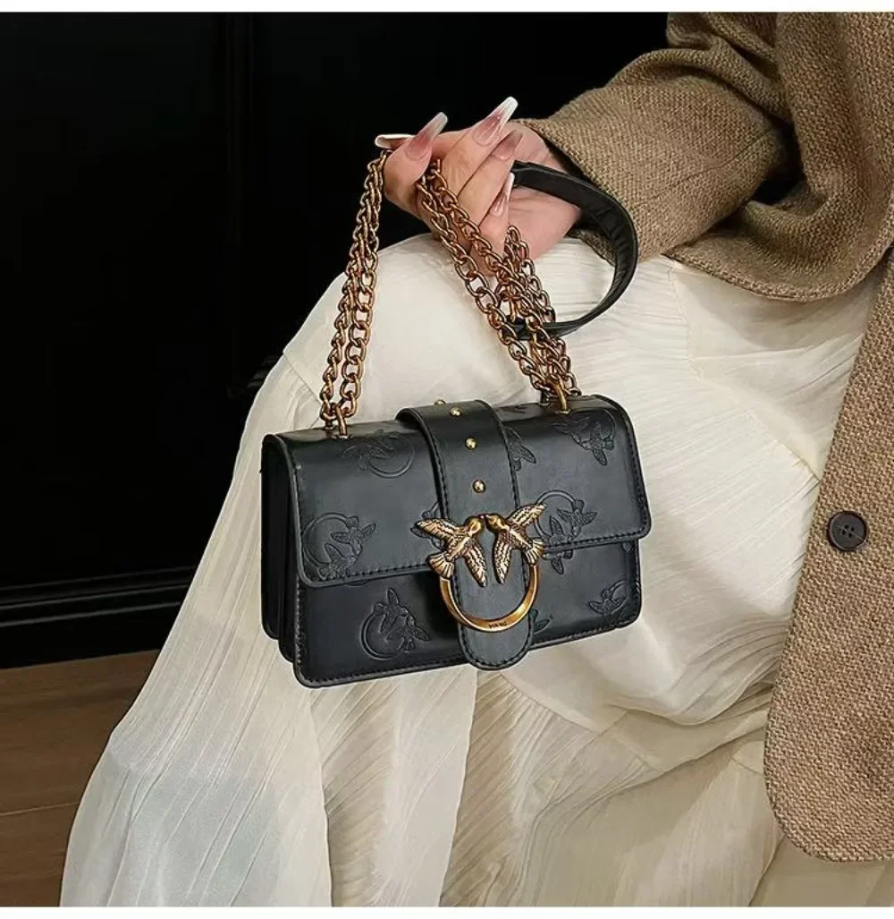 2026 Frühjahr/Sommer Kleiner Vogel Geprägte Unterarm-Schultertasche Neue Casual-Handtasche Ketten-Umhängetasche Geeignet für Frauen.689 – Detail 22
