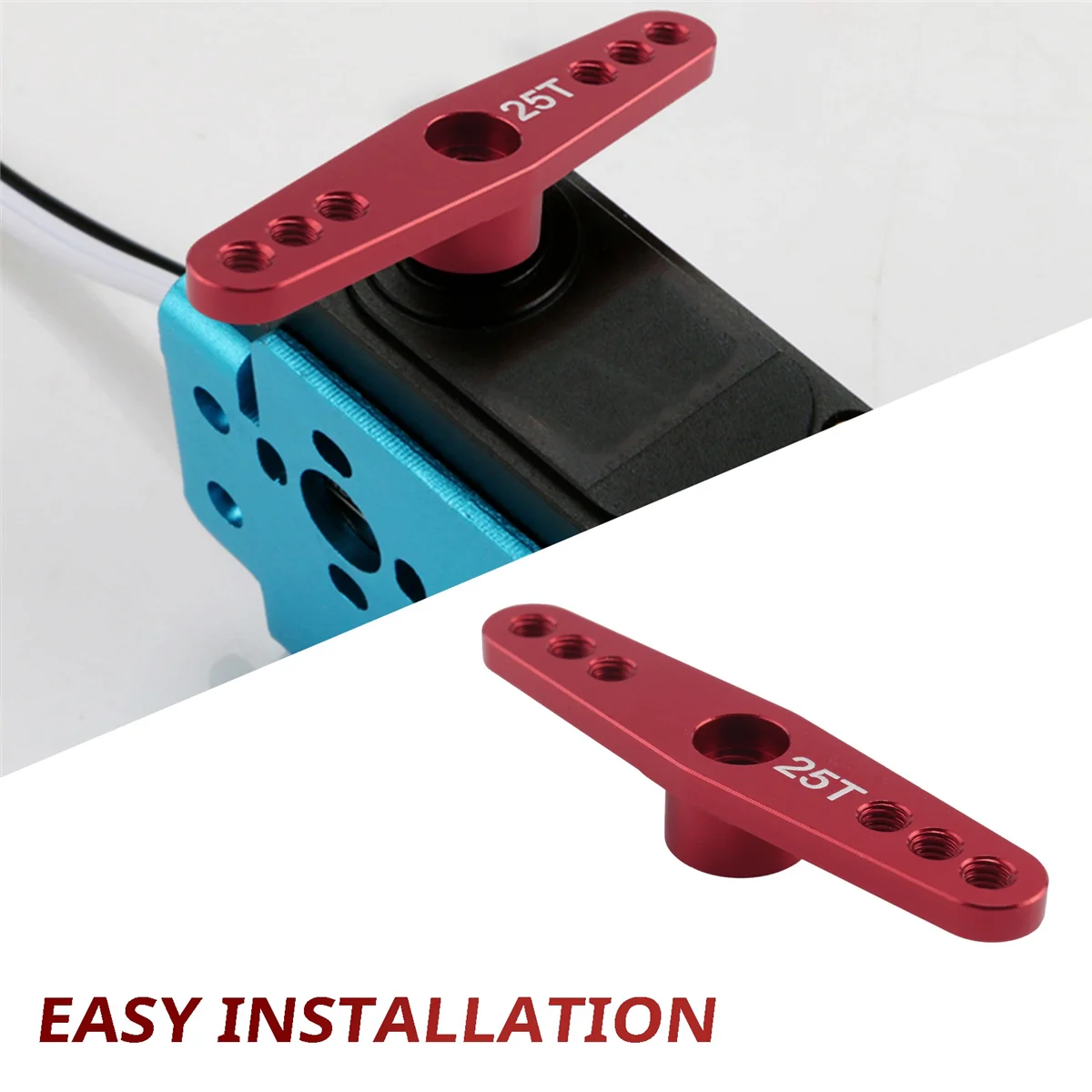 サーボアームホーン,25トン,金属部品,フタバリッチ用ダブルステアリングアーム