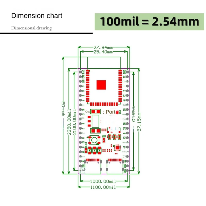 1 PCS ESP32 ESP32-S3 Wifi+Bluetooth Iot Dual Type-C Development Board Core Board  ESP32-C6-Devkitc-1 Development Board Plastic