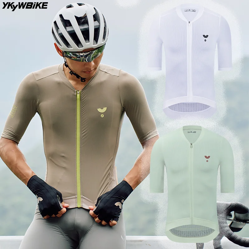 YKYWBIKE 2026  Men Cycling Jersey Summer Breathable Pro Team Bicycle Shirt Short Sleeve Road Bike Maillot Cycling Clothing MTB