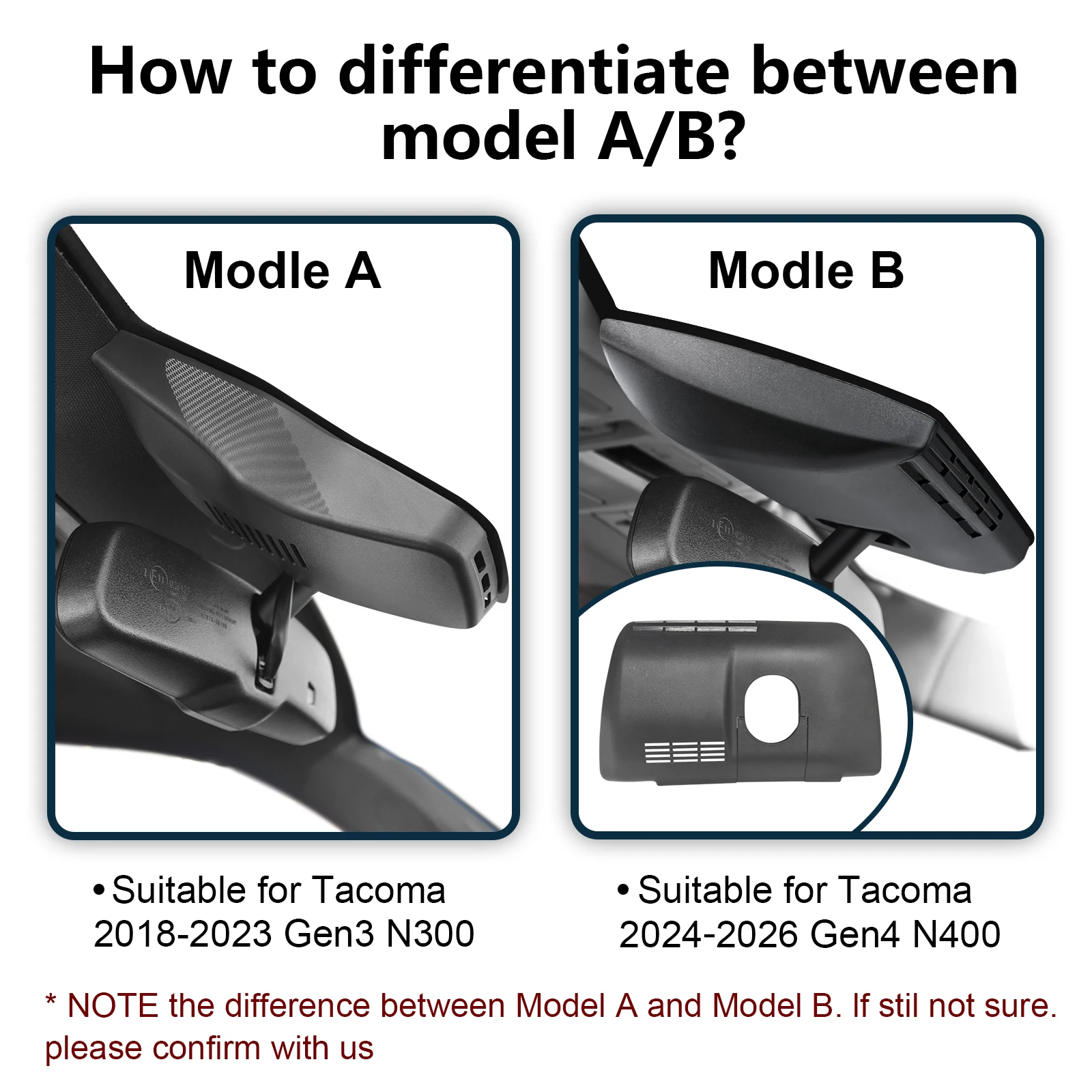 Mangoal Dedicated Dash Cam 4K For Toyota Tacoma Dash Car Camera 2018-2026 (Model A/B) WiFi & APP GPS Plug and Play Recorder