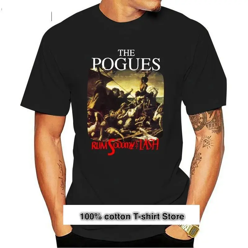 Camiseta con estampado The Pogues para hombre, camisa de manga corta con cuello redondo, novedad