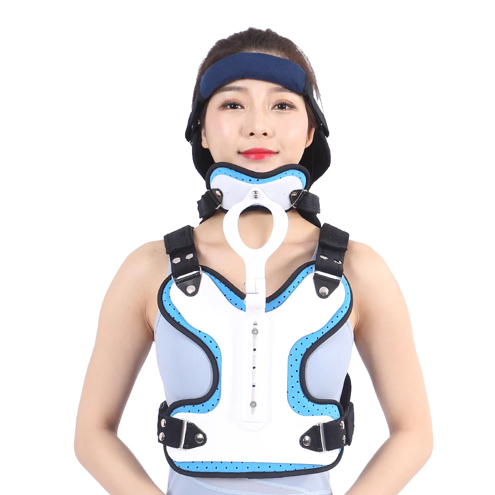 Medical Orthopaedic Neck Support Brace Cervical Collar Head Neck Chest Fixation Support For Adult