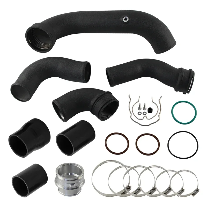 Charge Pipe+Boost Pipe Turbo to Intercooler Kit For BMW N55 E8X E9X 135i 335i 3.0 Turbo 1-Series E82 E88 2006-2013