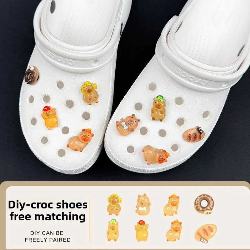 

Съемные аксессуары Crocs Premium Sense, популярная застежка для горячей обуви «сделай сам», цветок для обуви, декоративная верхняя часть с героями мультфильмов