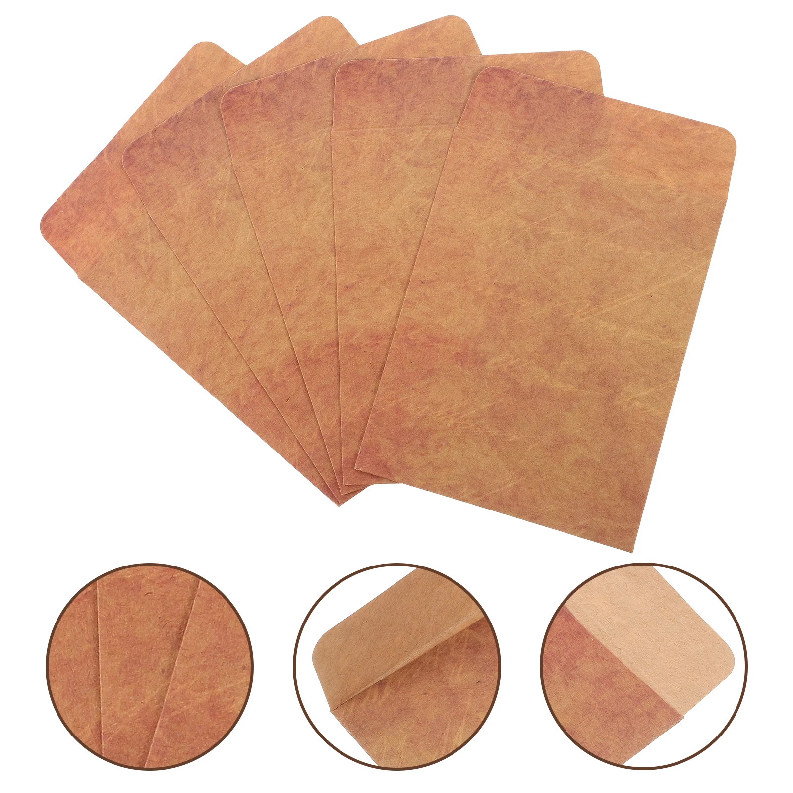 

50 Pcs Kraft Envelope Envelopes for Letter Small Vintage Storage Paper Burning