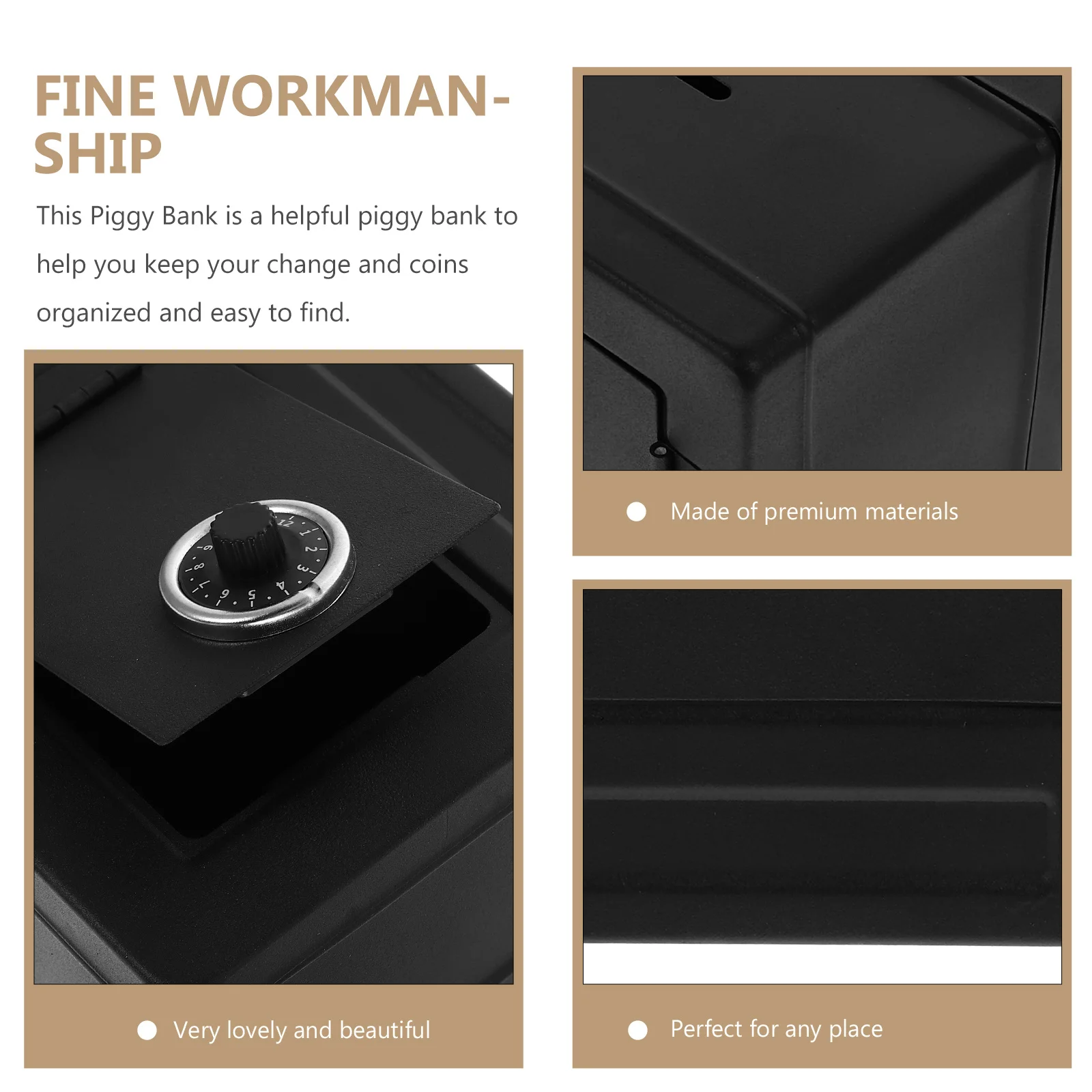 Caja de seguridad pequeña, hucha de Metal para niños, hucha de ahorro segura, organizador de dinero para niños, bonita Idea de regalo para decoración del hogar