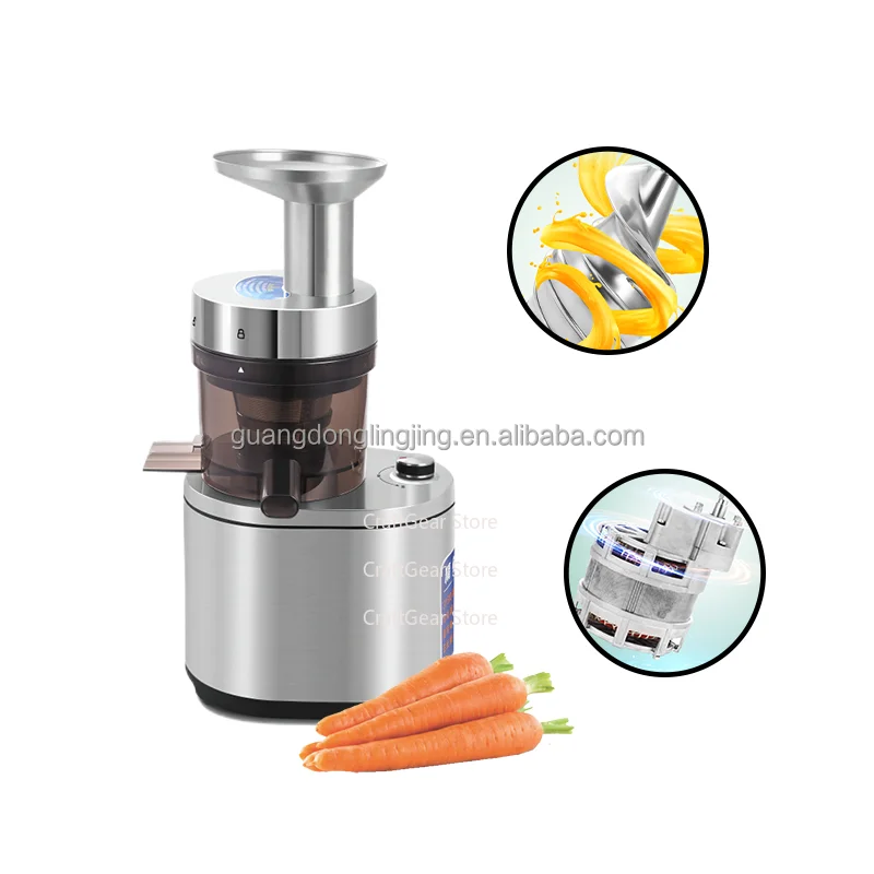 1000 watt heavy  vehicle carrot continuous juicing anti-clogging carrot commercial cold press catering coffee shop juicer