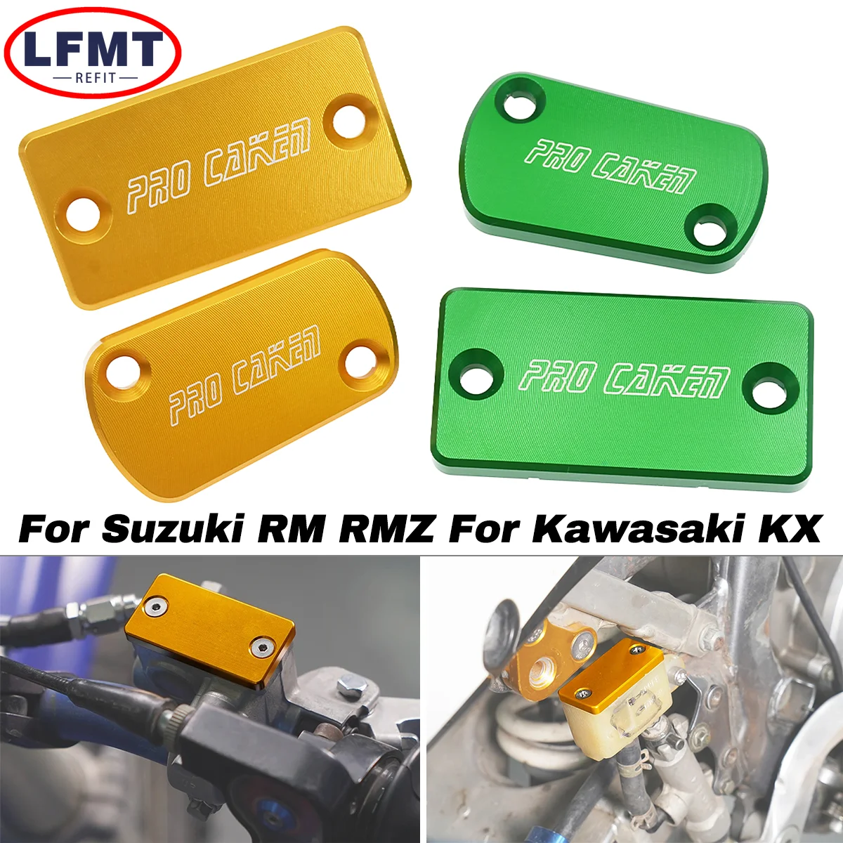 

Front Brake Fluid Reservoir Cover For Suzuki RM125 RM250 RMZ250 RMZ450 RMX450Z 250 450 Motocross Rear Brake Master Cylinder Cap