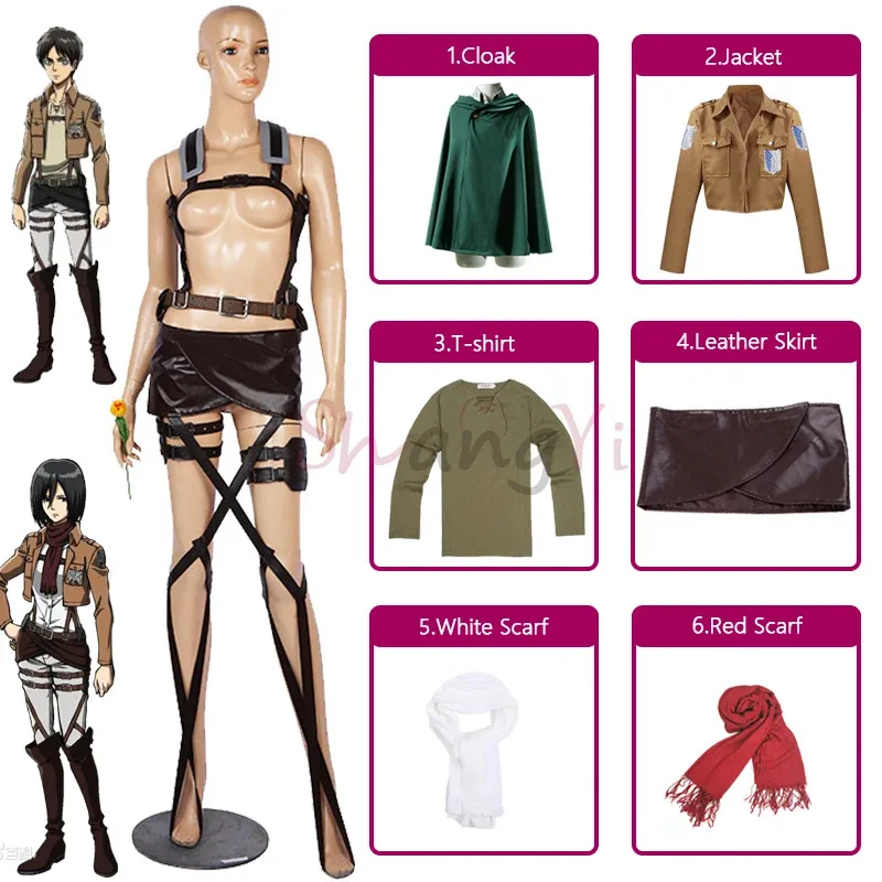 Новинка 2025 года, аниме «Атака Титанов», сезон 4, костюмы для косплея Shingeki no Kyojin, «Атака Титанов», «Hange Zoe Mikasa Levi» ☆ ★ ♥ ☆ ★ Новинка 2025 года, аниме «Атака Титанов», сезон 4, костюмы для косплея Shingeki no Kyojin, «Атака Титанов», «Hange Zoe Mikasa Levi» ☆ ★ ♥ ☆ ★