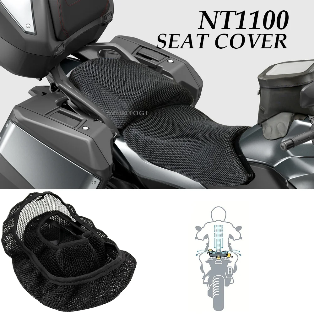 NT1100 Accessories  Seat Covers  For Honda NT 1100 2022 2023 Seat Protect Cushion 3D Airflow Seat Cover good job