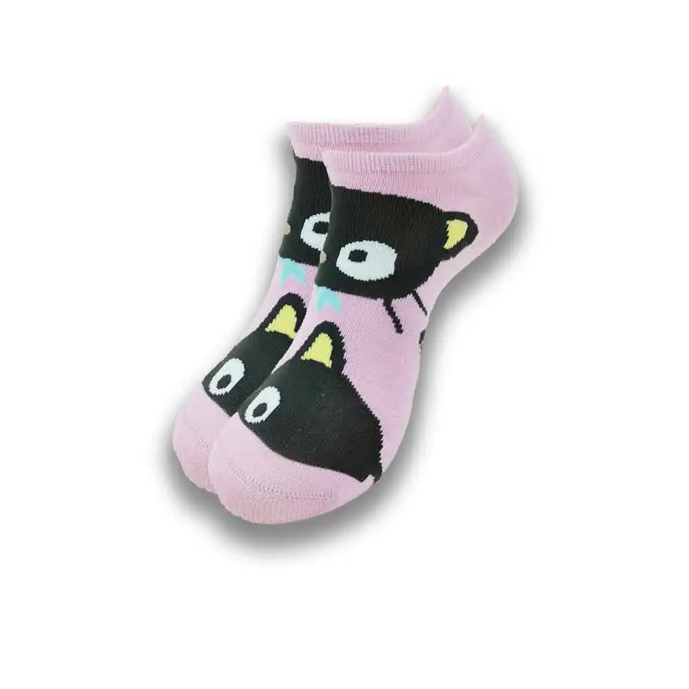 Fashion Cartoon Printed Men's and Women's Boat Socks Breathable Invisible Low Ankle Soft Comfortable Socks in Summer