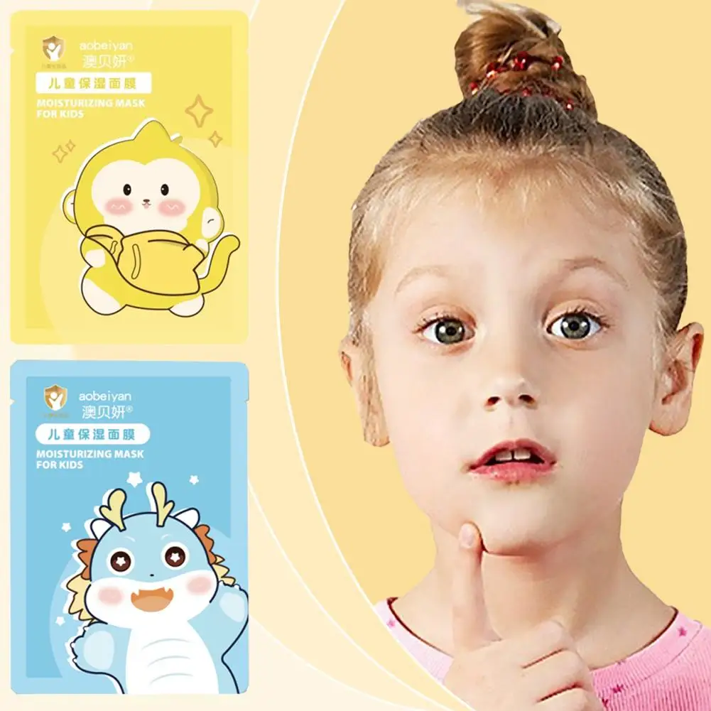

Cute Cartoon Facial Mask Moisturizing Hydrating Mask Moisturizing Deep Children Tender Facial Mask Care Skin K8F6