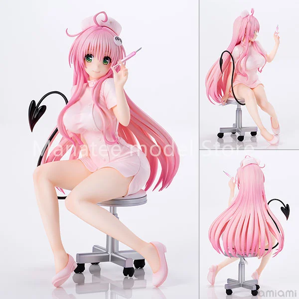 

Union Creative Original To Love-Ru Darkness Lala Satalin Deviluke Nurse Costume PVC Action Figure Anime Model Toys Gift