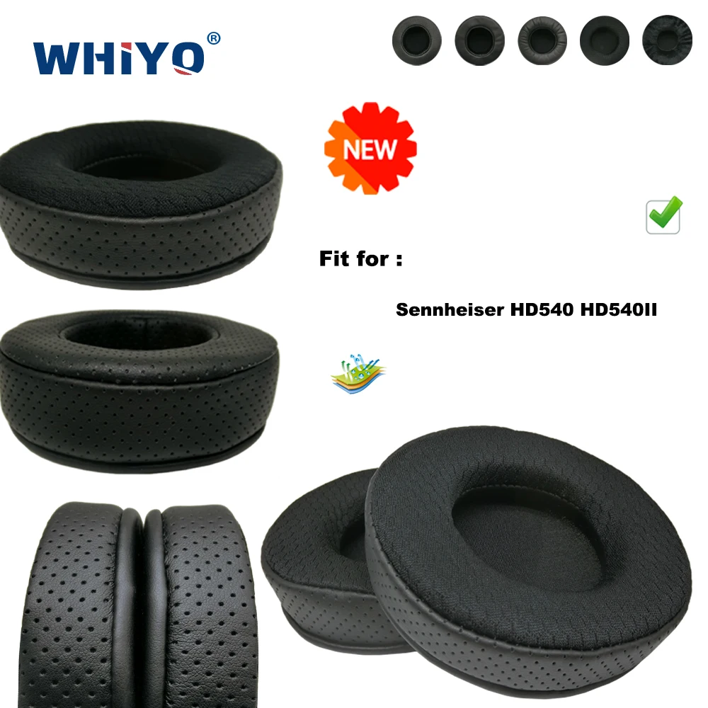 

Replacement Ear Pads for Sennheiser HD540 HD540II Headset Parts Leather Cushion Velvet Earmuff Headset Sleeve Cover