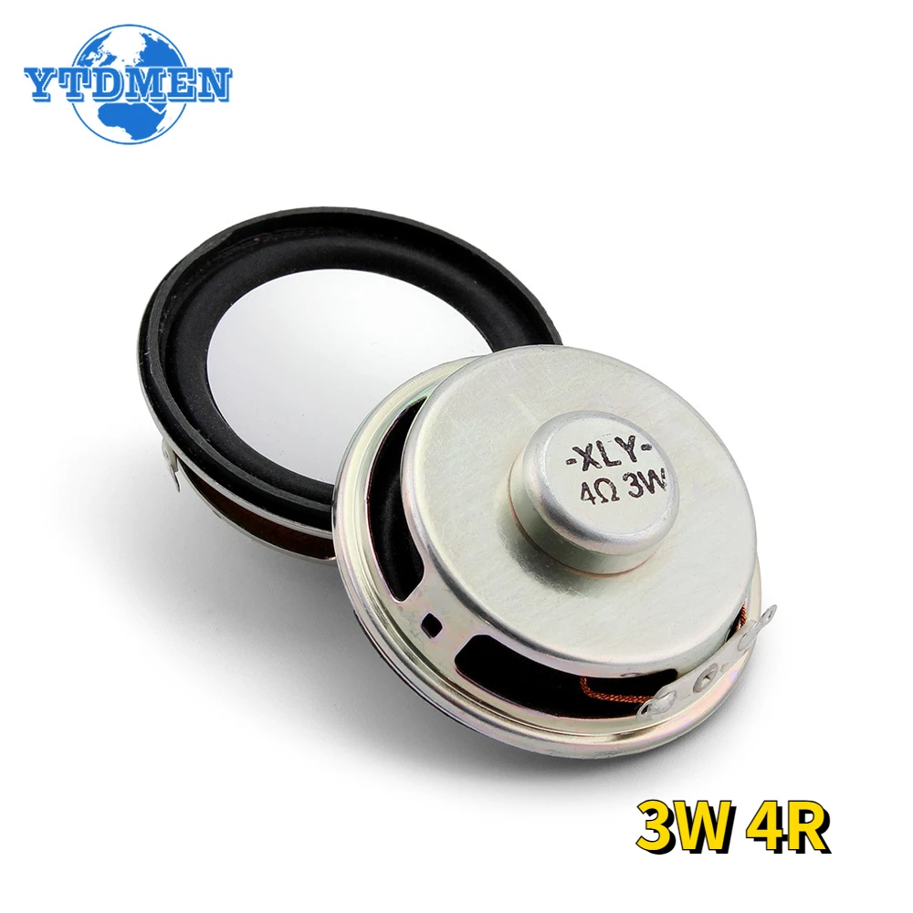 2PCS 3W 4R Mini Speaker Horn Diameter 4CM Amplifier Rubber Gasket Loudspeaker Trumpet 3 W 4 Ohm 40mm Speakers for Arduino