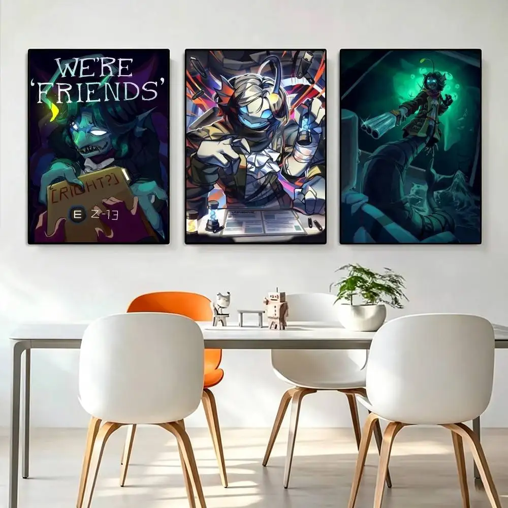 Game PressureS-Sebastian Solace  Poster High Quality Dorm Living Room Aesthetic Wall Decoration Painting Stickers Gift