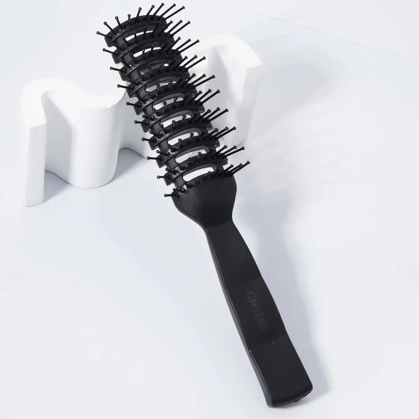 Salon level straight hair hollow comb, hollow rib design, fluffy and quick drying straight hair, special for real hair wigs