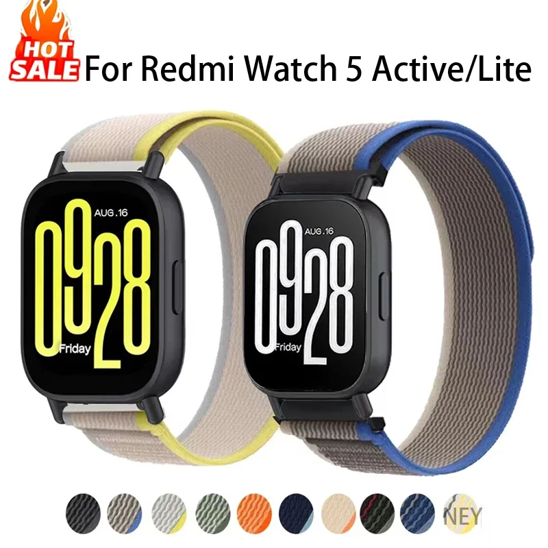 Trail Loop for Redmi Watch 5 Active Lite Sport Nylon Strap Correa 22mm Bracelet ﻿Xiaomi Redmi 5 Lite Active Bands Accessories