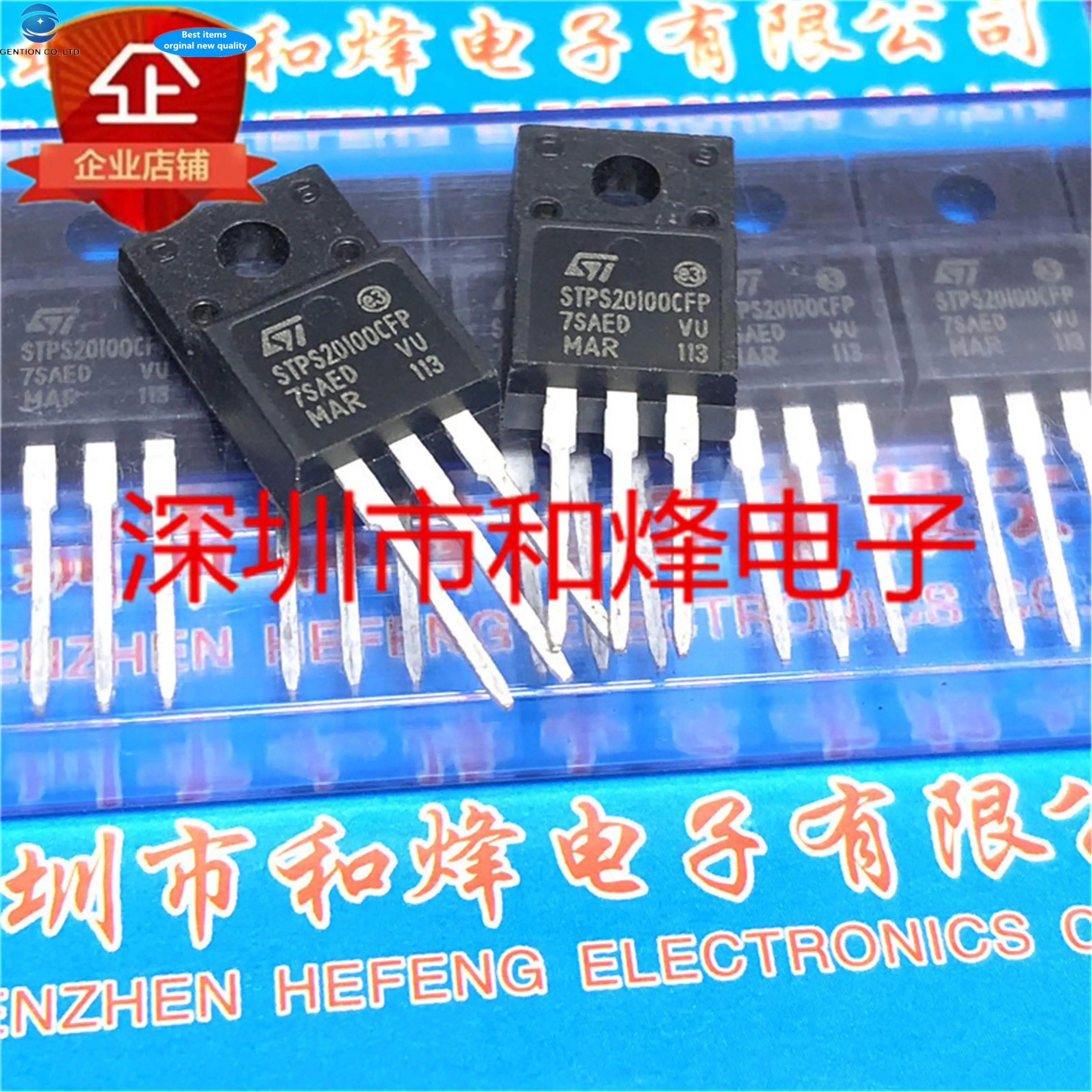 

10pcs 100% orginal new STPS20100CFP TO-220F Fast Recovery Rectifier 100V 20A