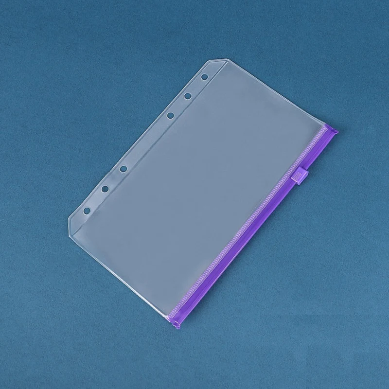 12 Stück a6 6-Loch-Binder Tasche wasserdichte PVC-Budget-Umschläge Reiß verschluss Binder Beutel für Notebook Planer Reise binder